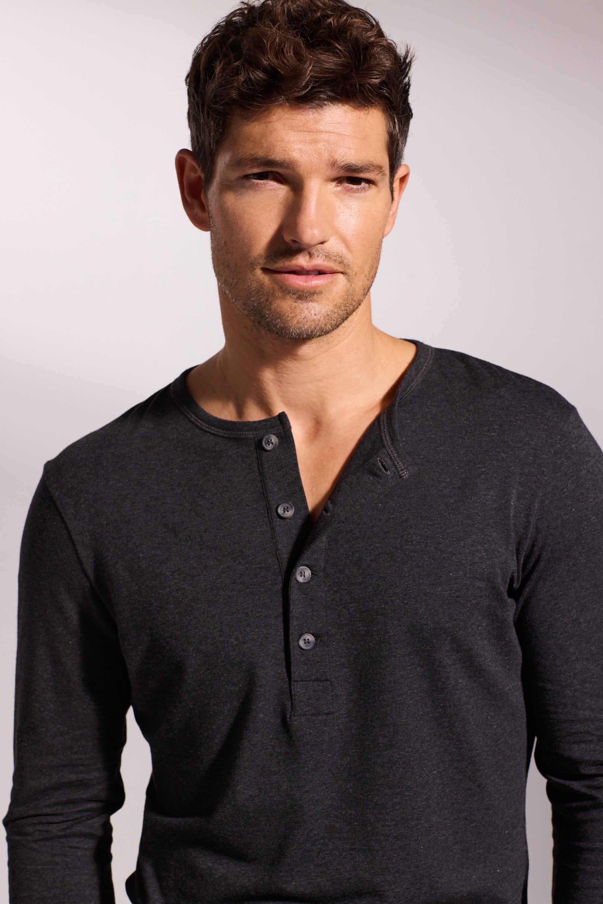 Premium Pyjama Long Sleeve Henley